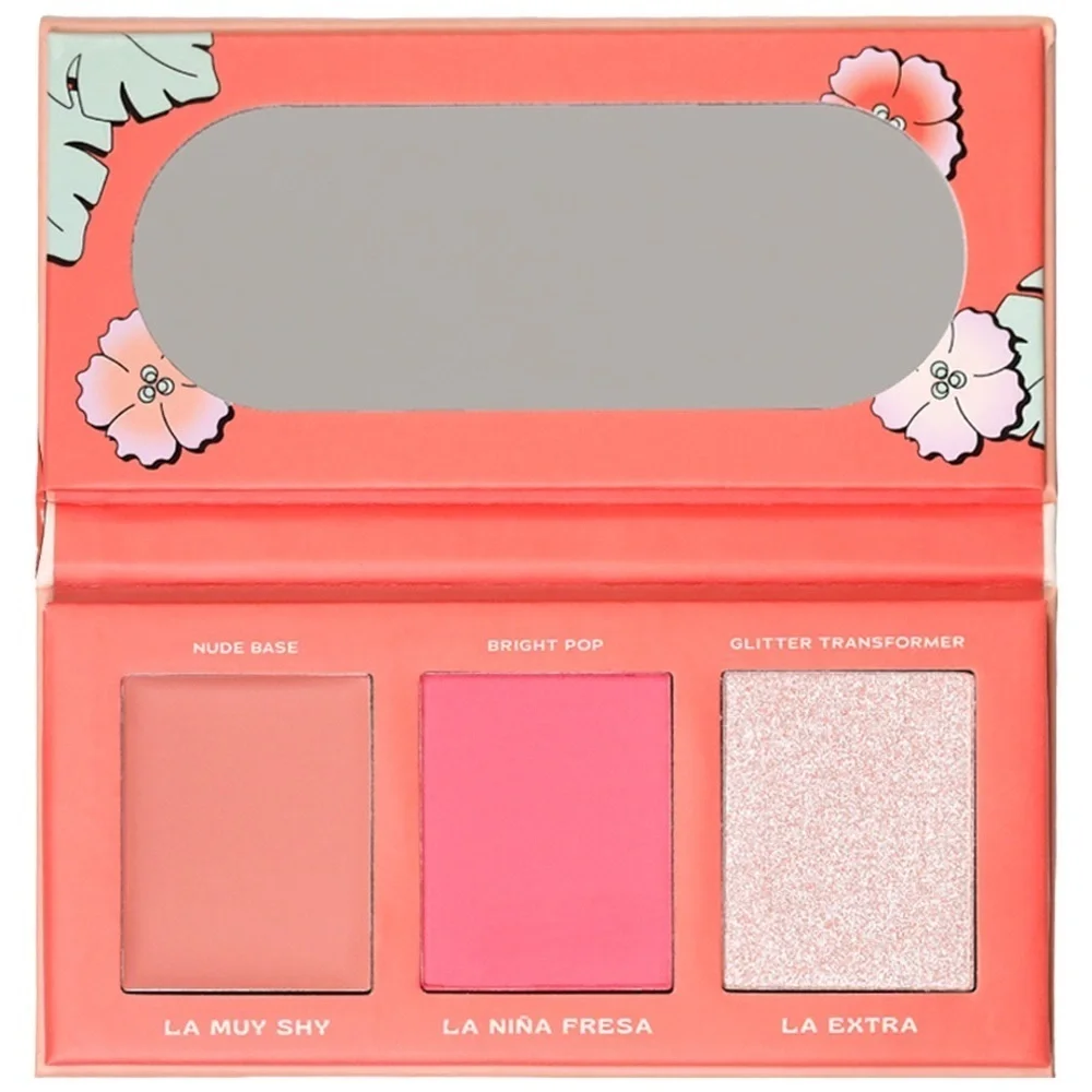 Alamar Cosmetics VIVA LAS CHEEKAS Cheek Palette - FAIR/LIGHT 3 Colors BNIB